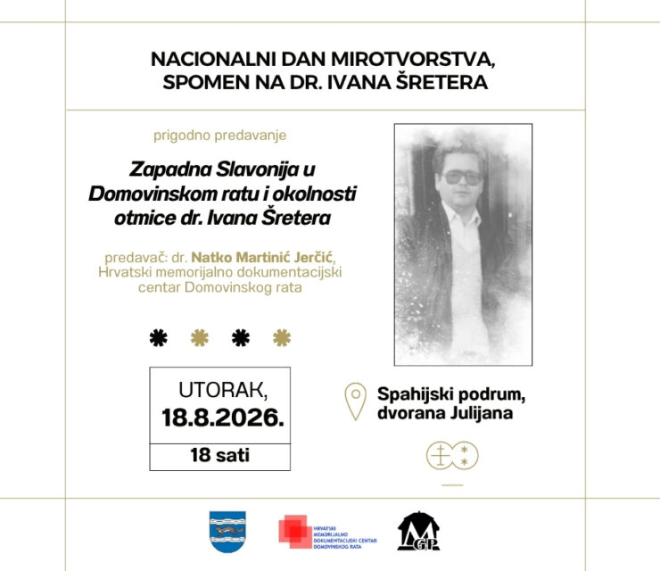 Nacionalni dan mirotvorstva, spomen na dr. Ivana Šretera (Objava na Facebooku)